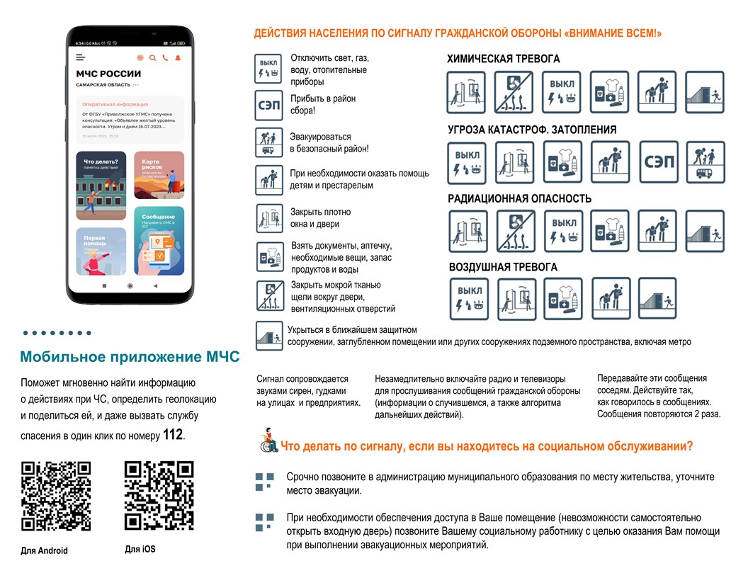 Памятка маломобильным гражданам по гражданской обороне и защите от  чрезвычайных ситуаций | 10.08.2023 | Самара - БезФормата